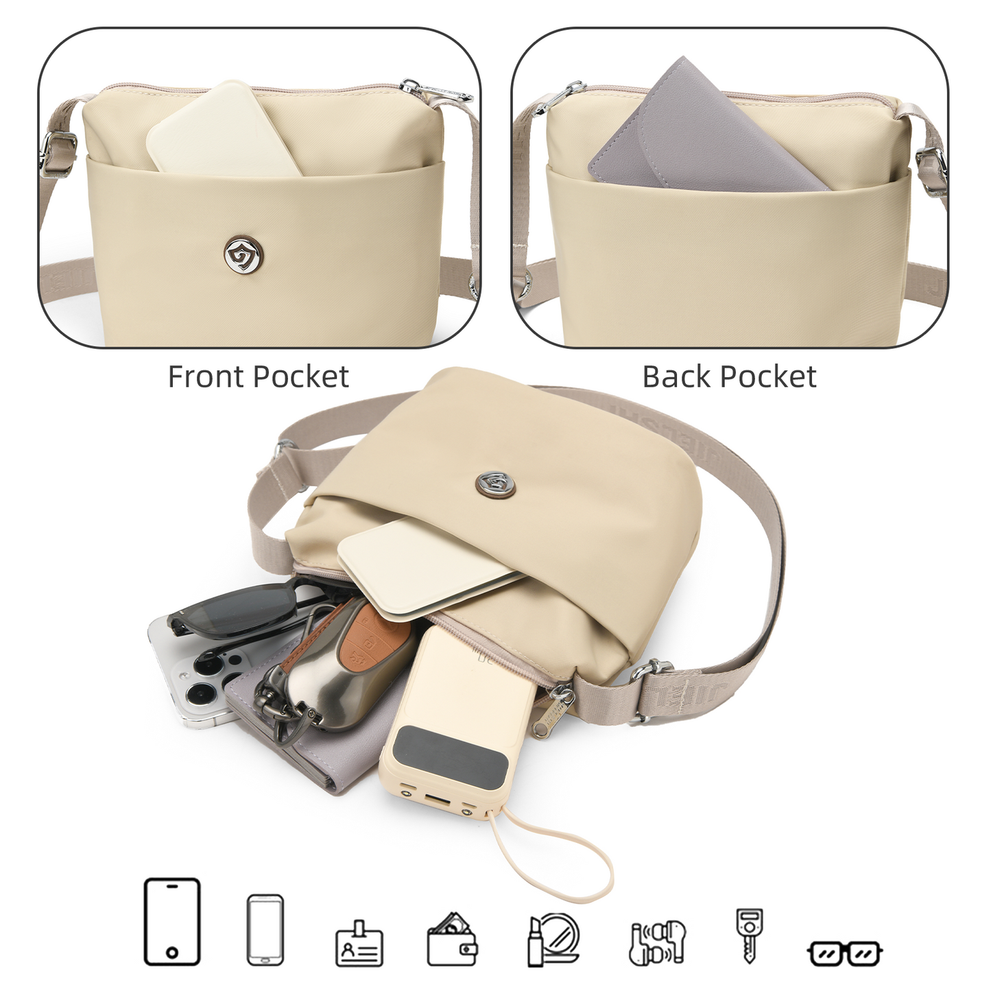 Xpurse Women's Casual Crossbody Shoulder Bag