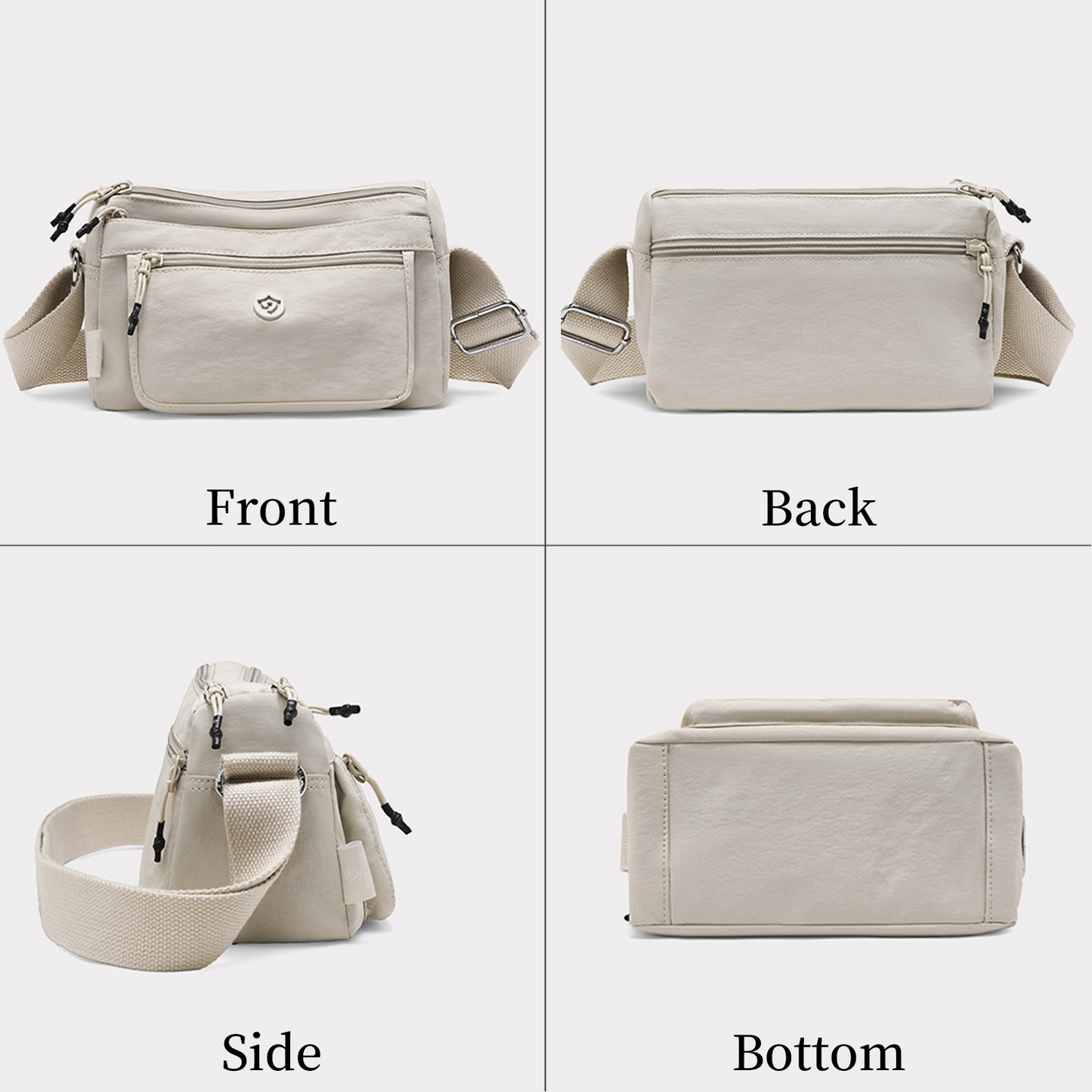 Xpurse Ultra-Light and Simple Multi-Pocket Crossbody Bag