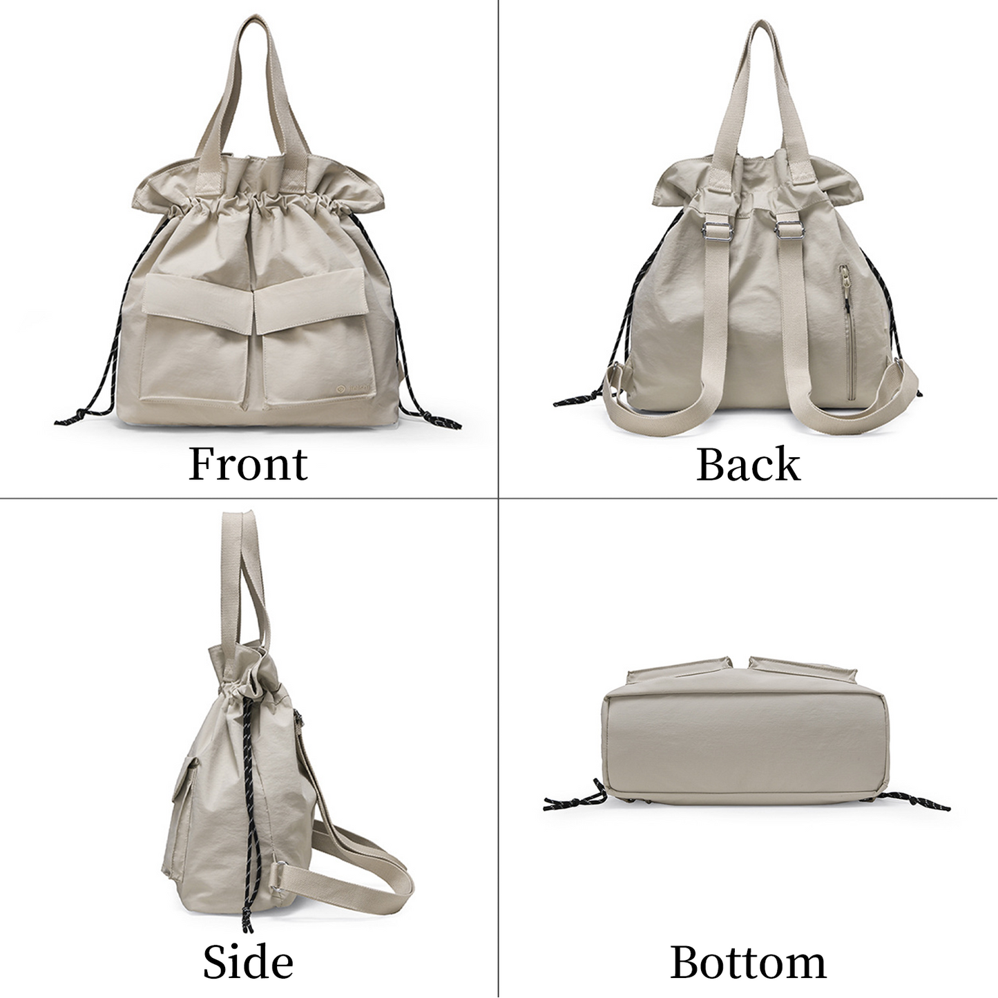 Xpurse Drawstring Simple Casual Backpack