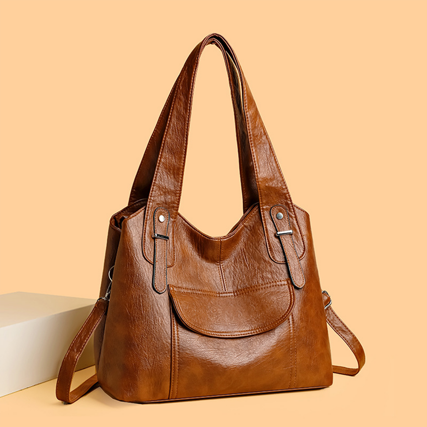 Xpurse Women's Casual Handbag, Supple Leather Shoulder Bag