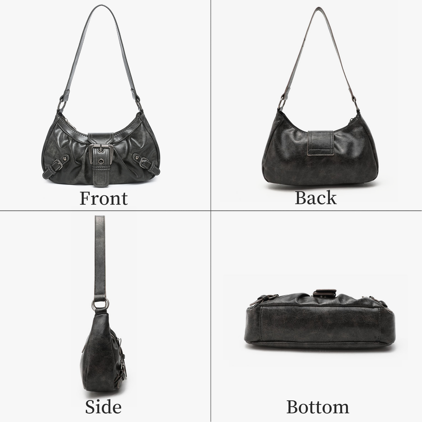 Xpurse Vintage Shoulder Bag Riding Style Underarm Bag