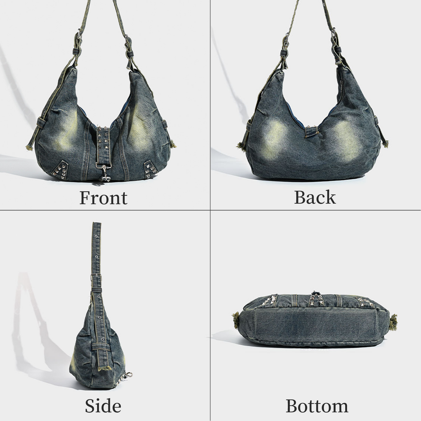 Xpurse Women's Commuter Denim Shoulder Bag