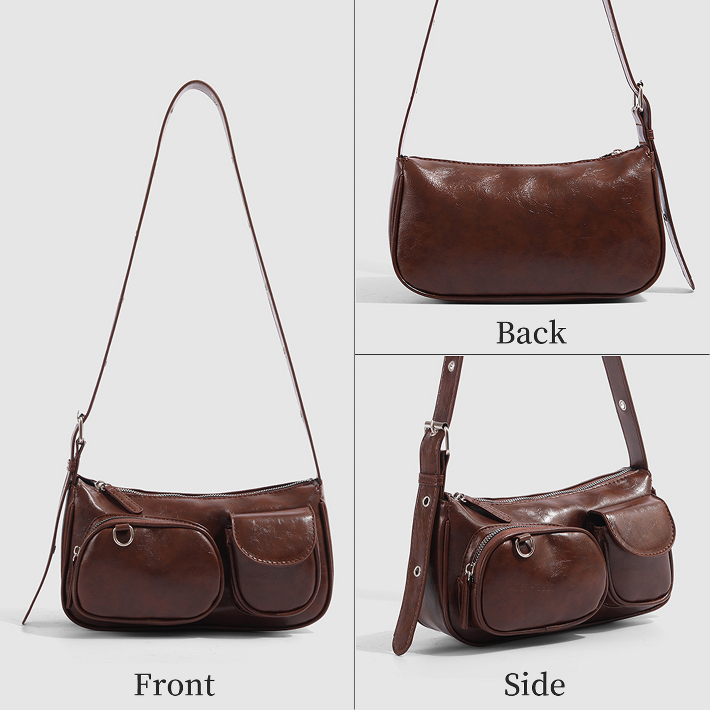 Xpurse Vintage Texture Commuter Handbag Crossbody Bag