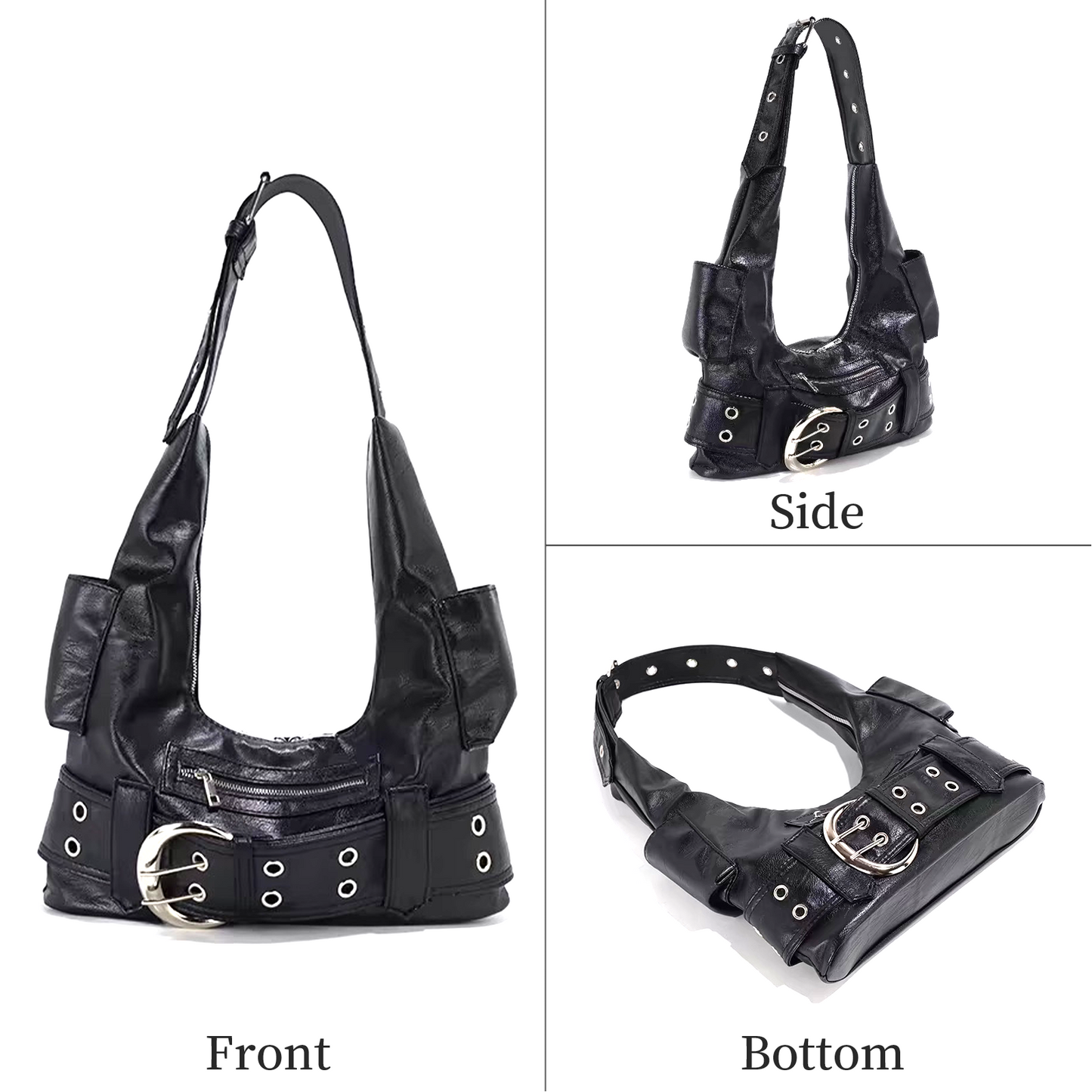 Xpurse Biker Vintage Shoulder Armpit Bag