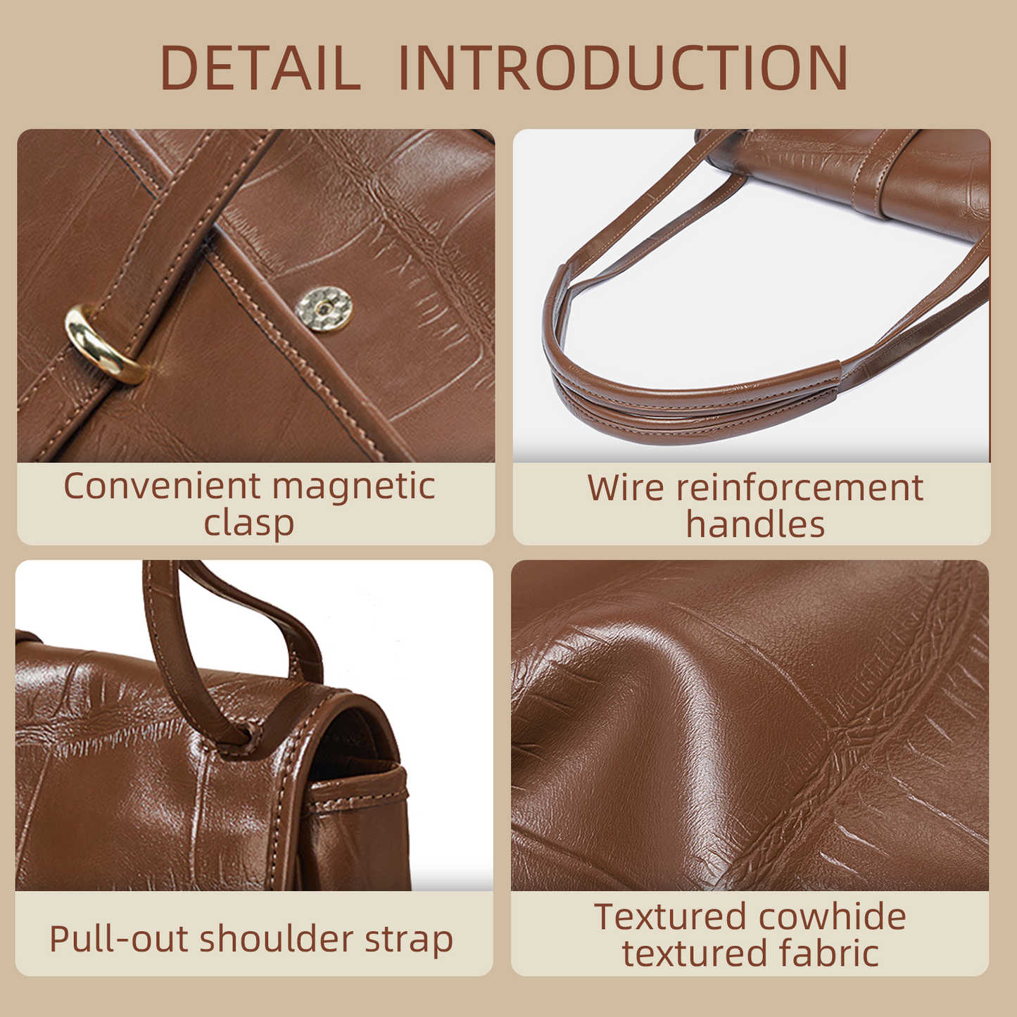 Xpurse Women's Cowhide Vintage Shoulder Bag