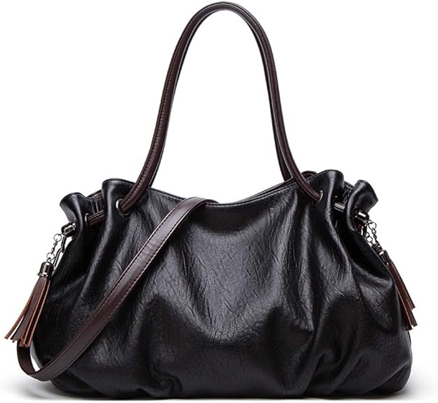 MINTEGRA Handbags for Women Hobo Shoulder Bags with Tassel Large Capacity Top Handle Bucket Bags