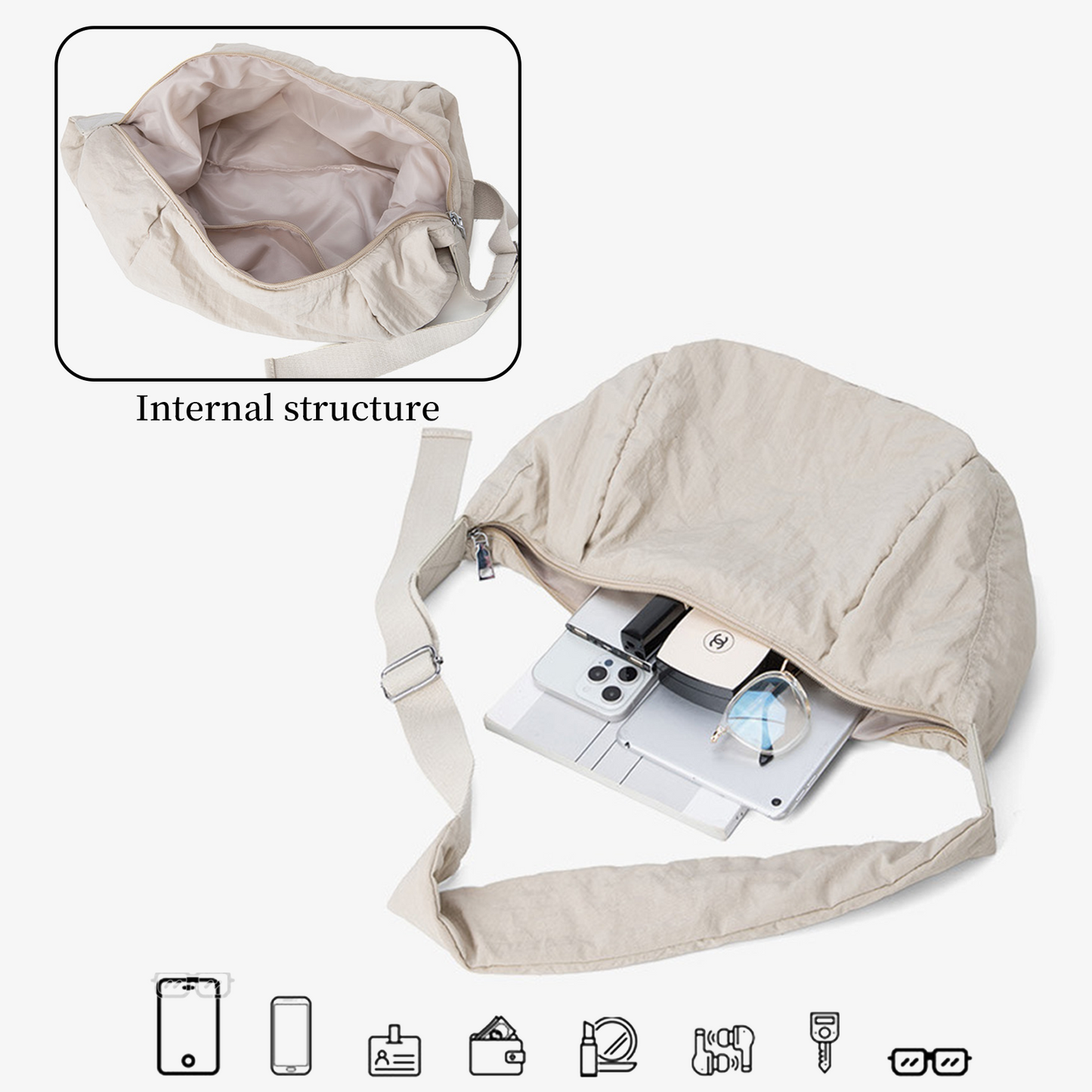 Xpurse Stylish and Lightweight Crossbody Chest Bag