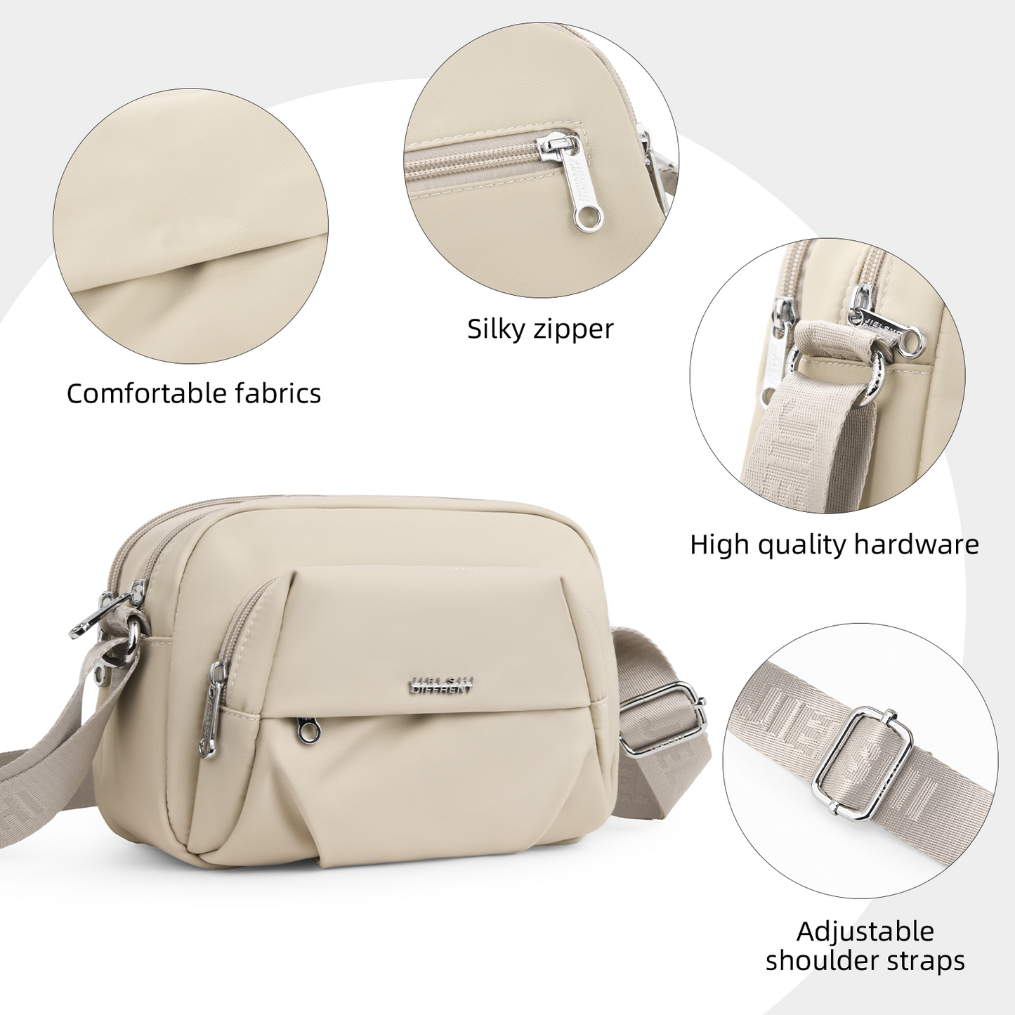 Xpurse Casual High-Capacity Commuter Crossbody Bag