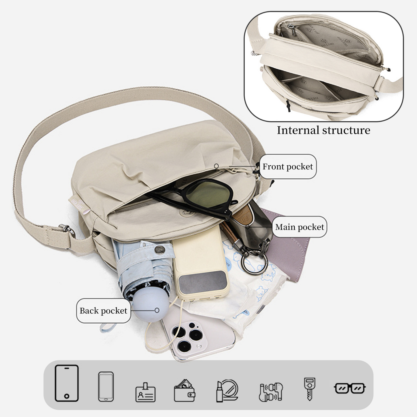 Xpurse A Versatile Casual Fashion Crossbody Bag