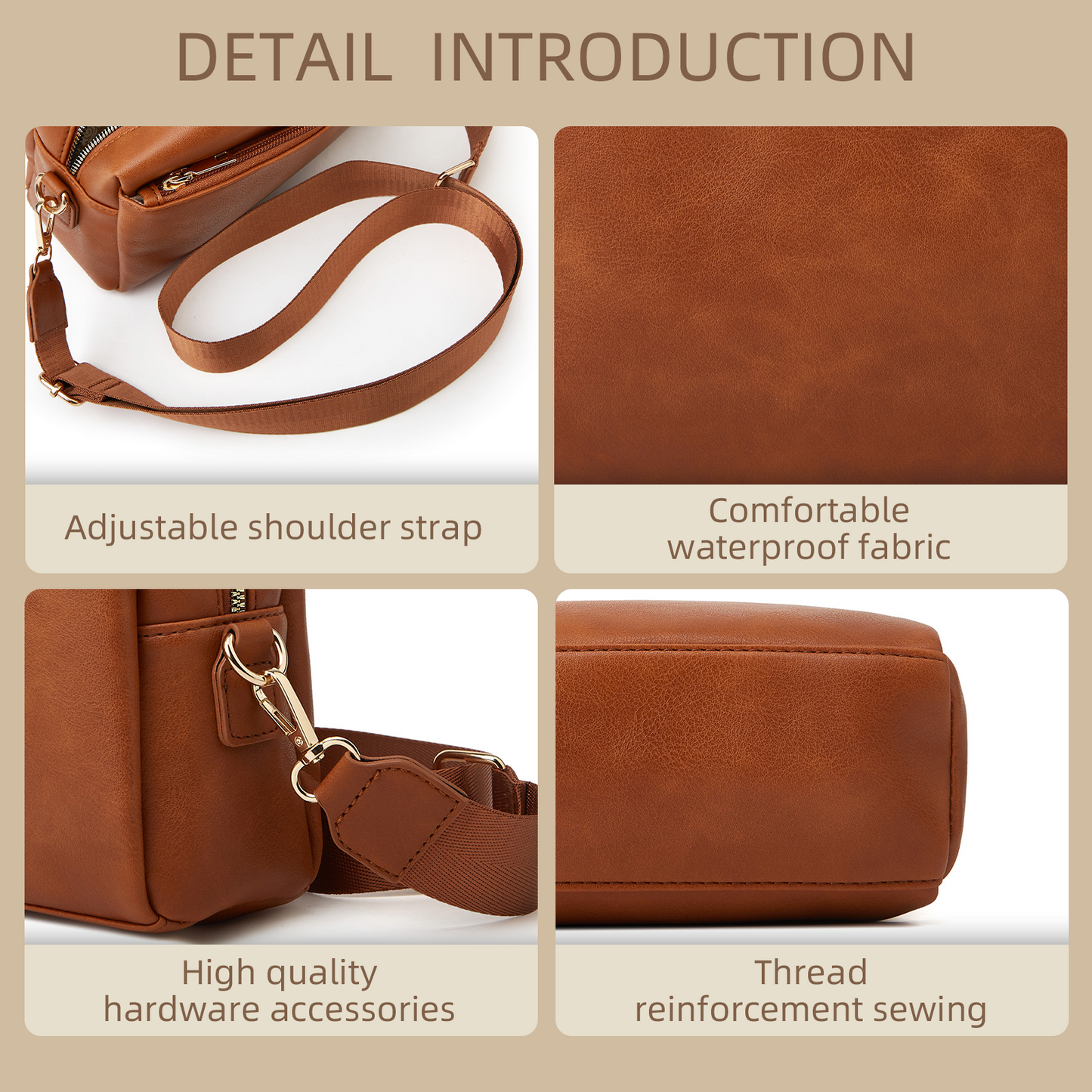Xpurse Women's Minimalist Square Armpit Bag