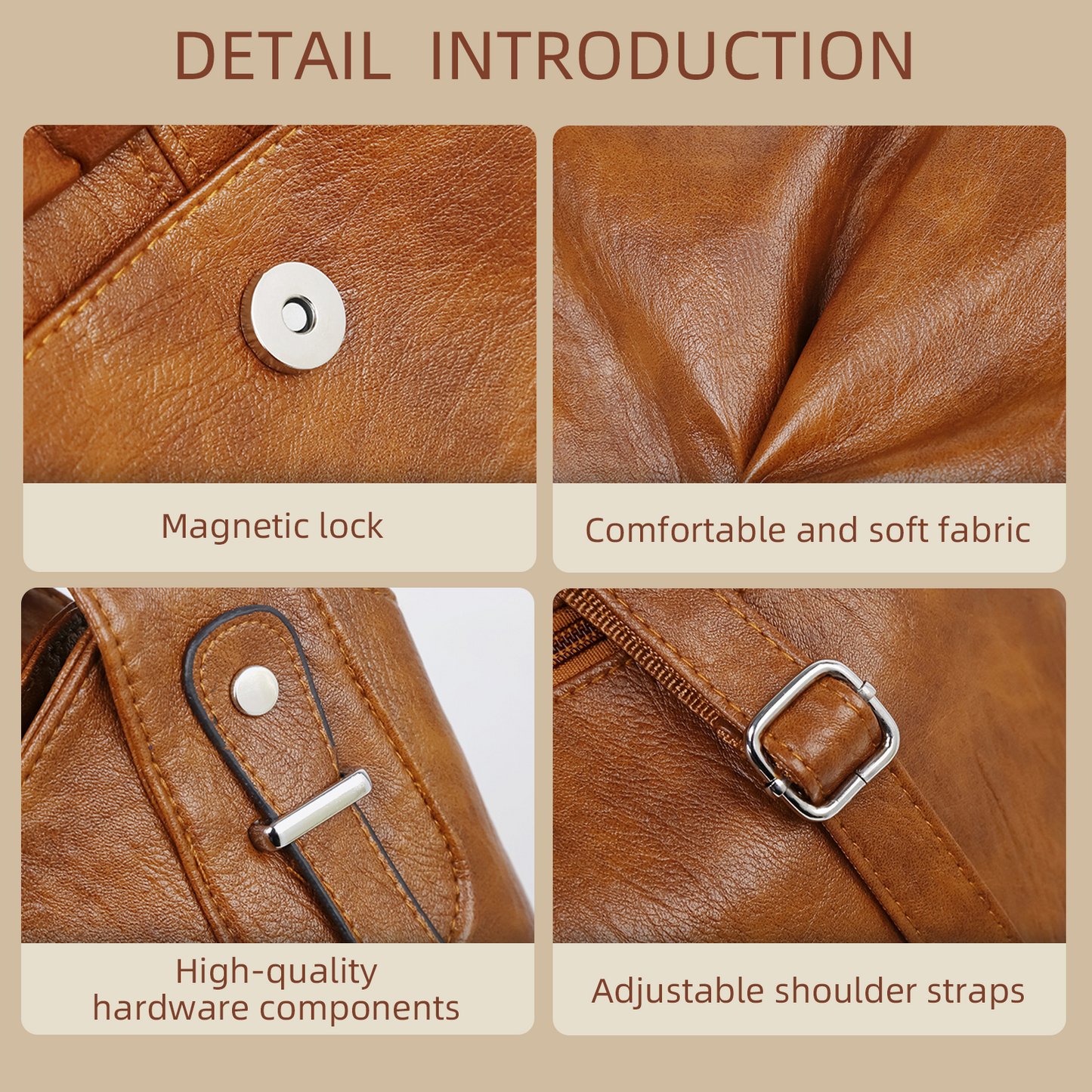 Xpurse Women's Casual Handbag, Supple Leather Shoulder Bag
