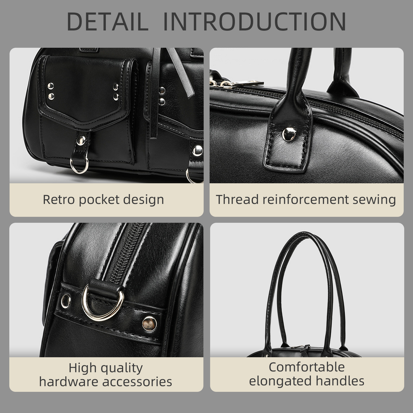 Xpurse Stylish Shoulder Bag, Biker Cool Handbag