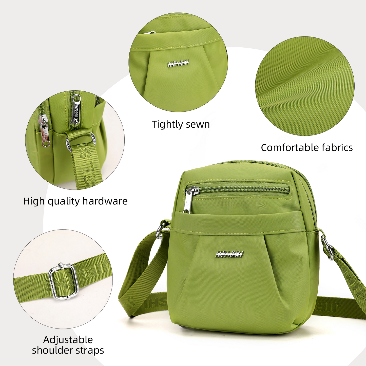 Xpurse Women's Simple Casual Cross-Body Shopping Bag