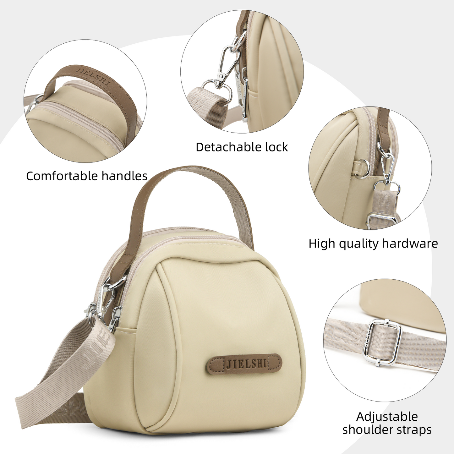 Xpurse Women's High-Capacity Commuter Crossbody Bag