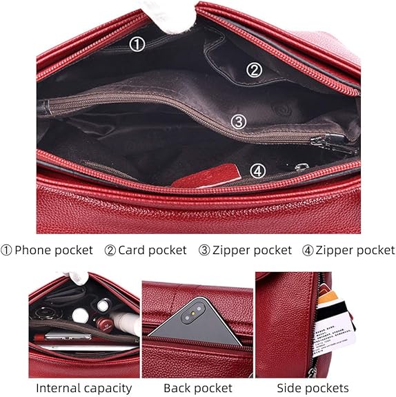 MINTEGRA Crossbody Bag for Women with Tassel Functional Shoulder Purse Saddle Messenger Bag