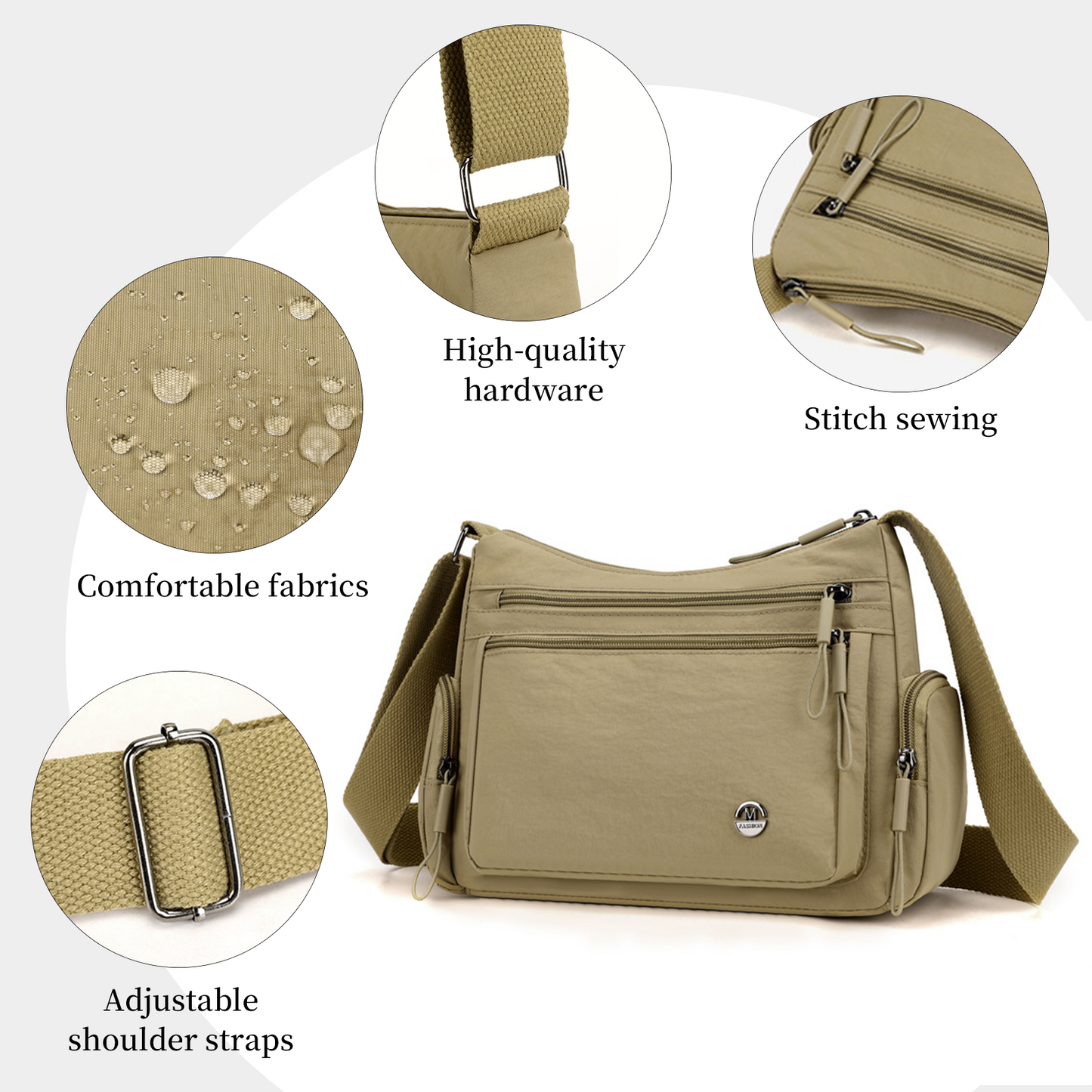 Xpurse Multi-Compartment Sports Commuter Cross-body Bag