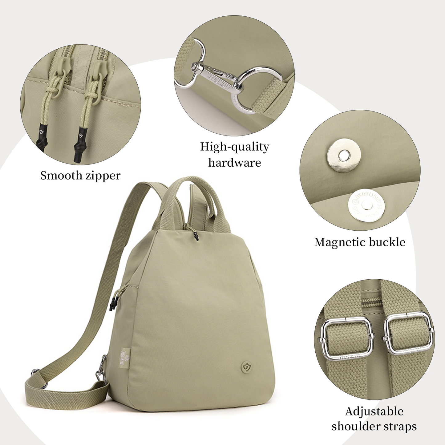 Xpurse Adjustable Stylish Nylon Backpack