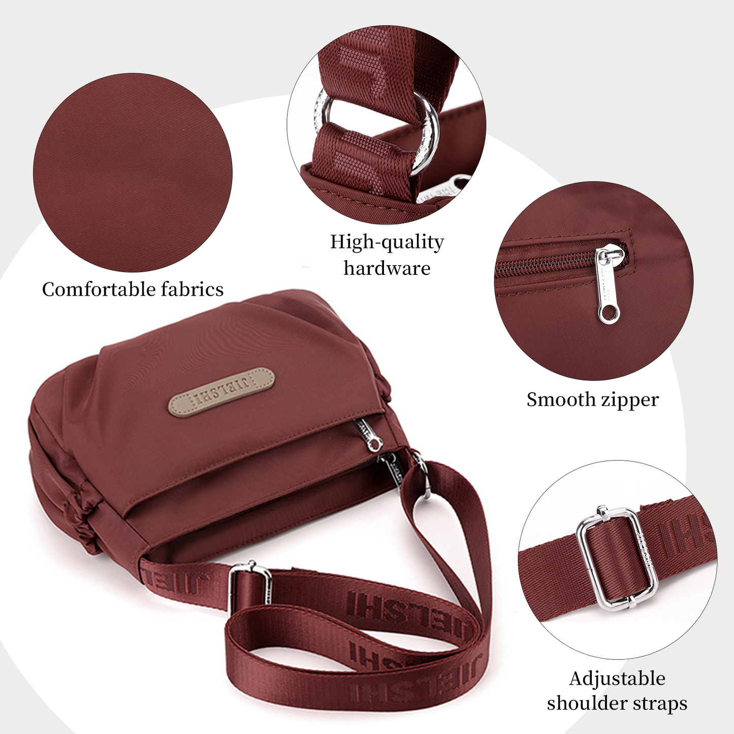 Xpurse Urban Simple Casual Shoulder Crossbody Bag