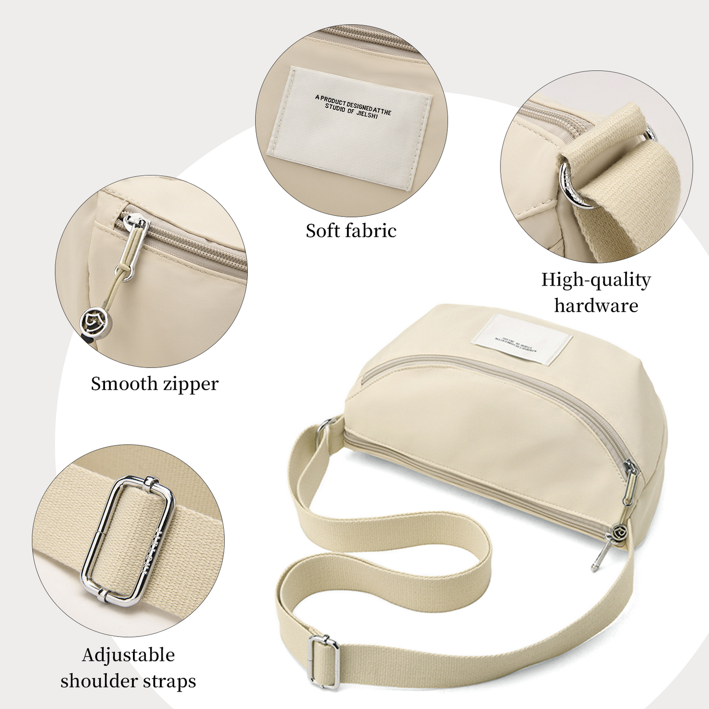 Xpurse Nylon Simple Casual Crossbody Bag