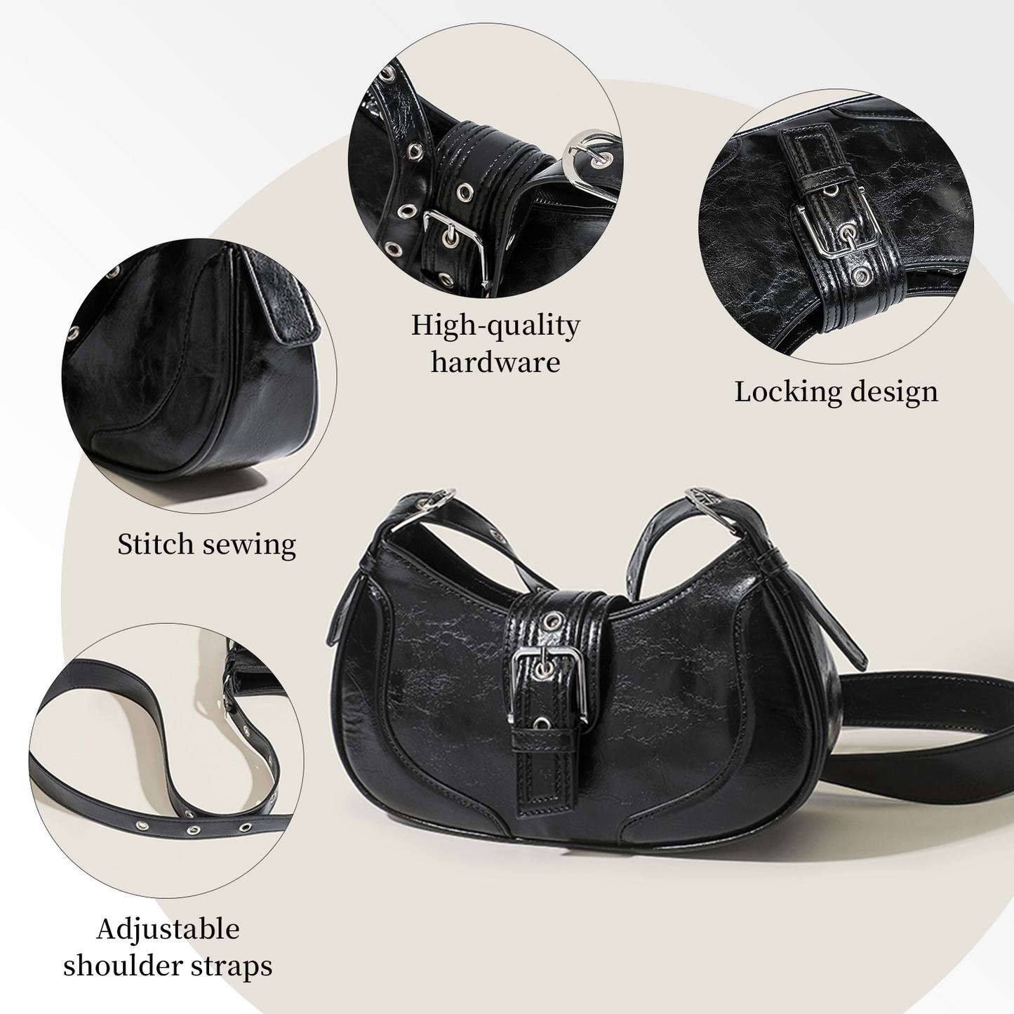 Xpurse Vintage Commuter Handbag Armpit Bag