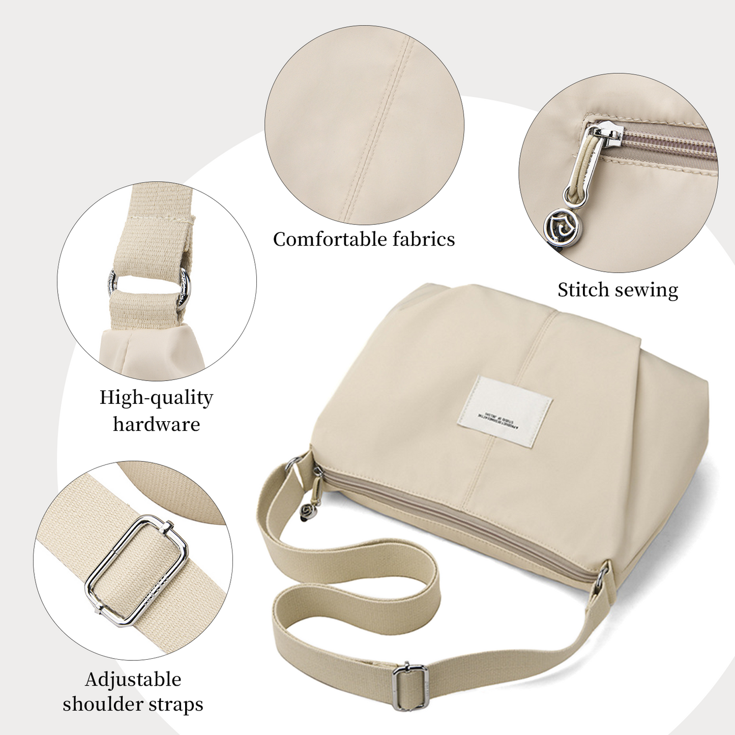 Xpurse Large-Capacity Shoulder Crossbody Bag
