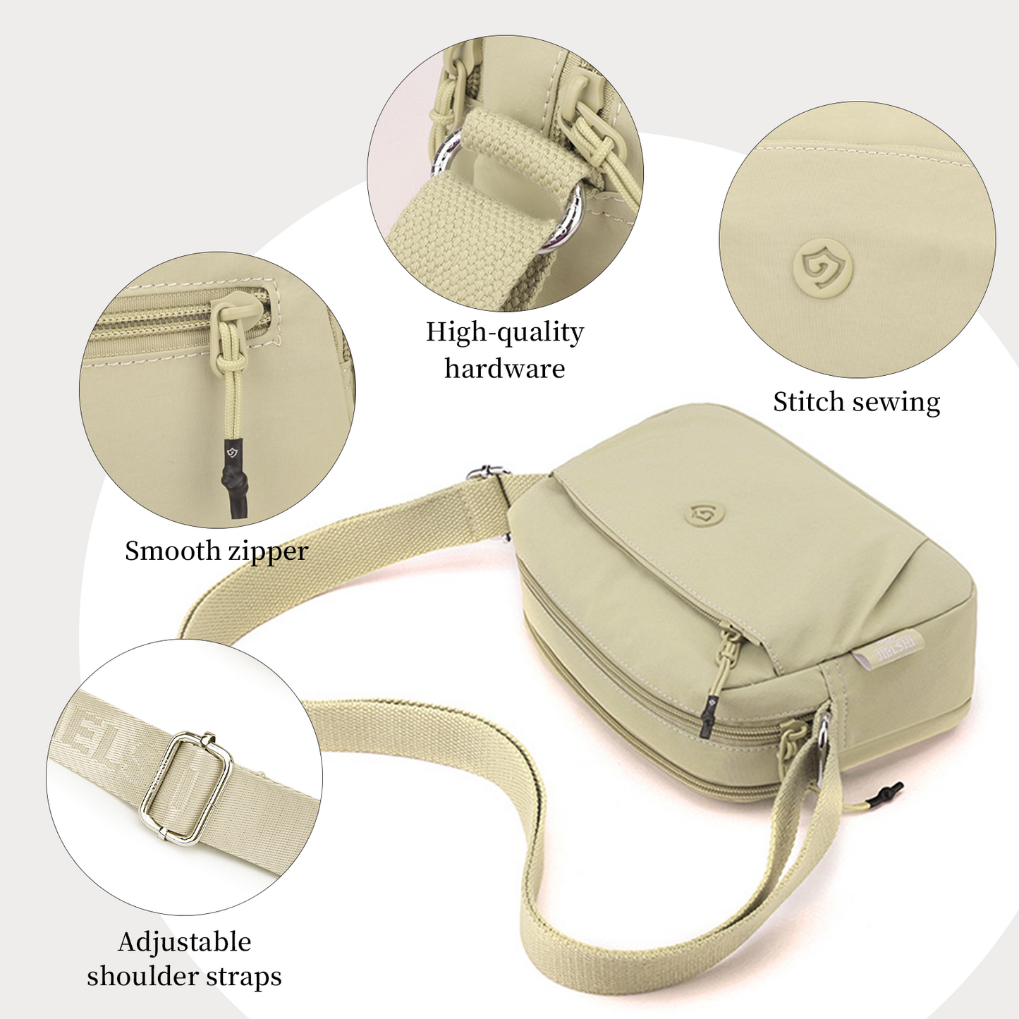 Xpurse Versatile Casual Simple Shoulder Crossbody Bag