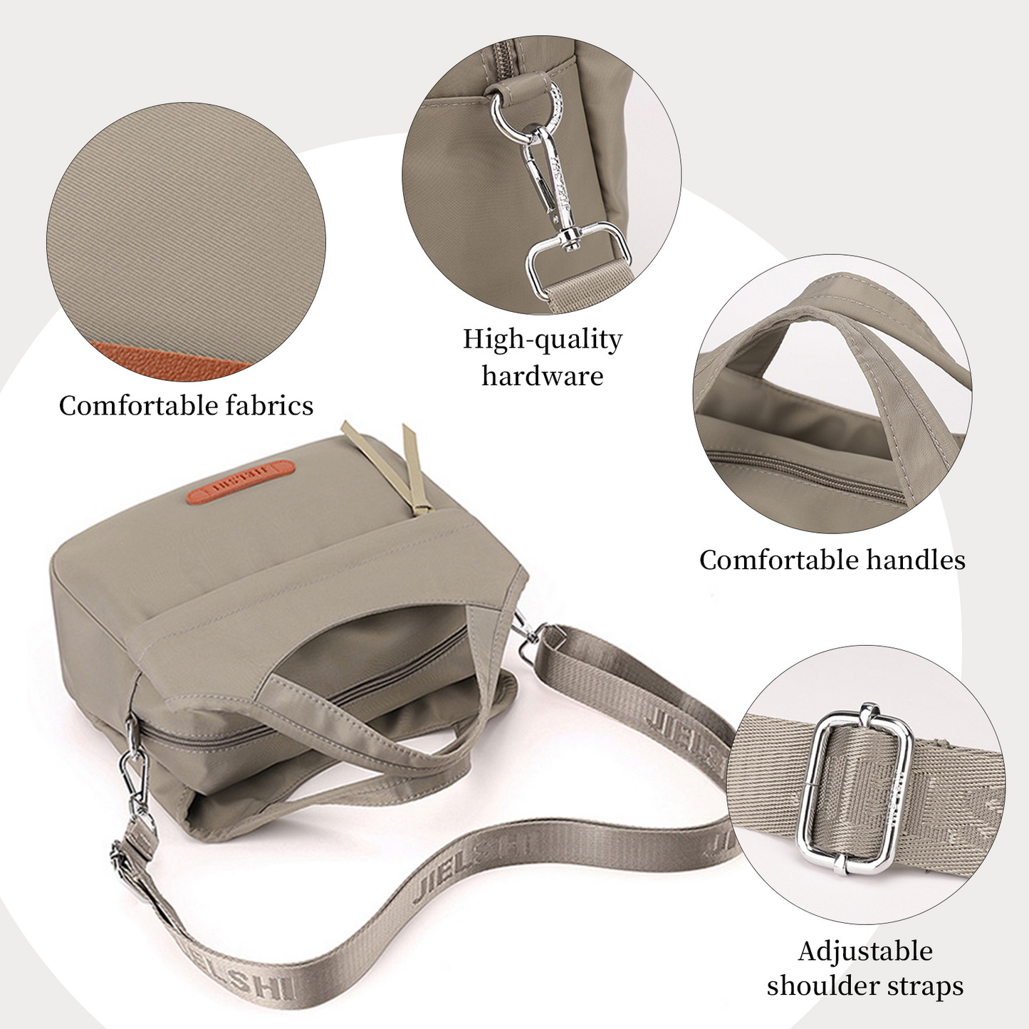 Xpurse Simple Casual Multi-Functional Crossbody Bag