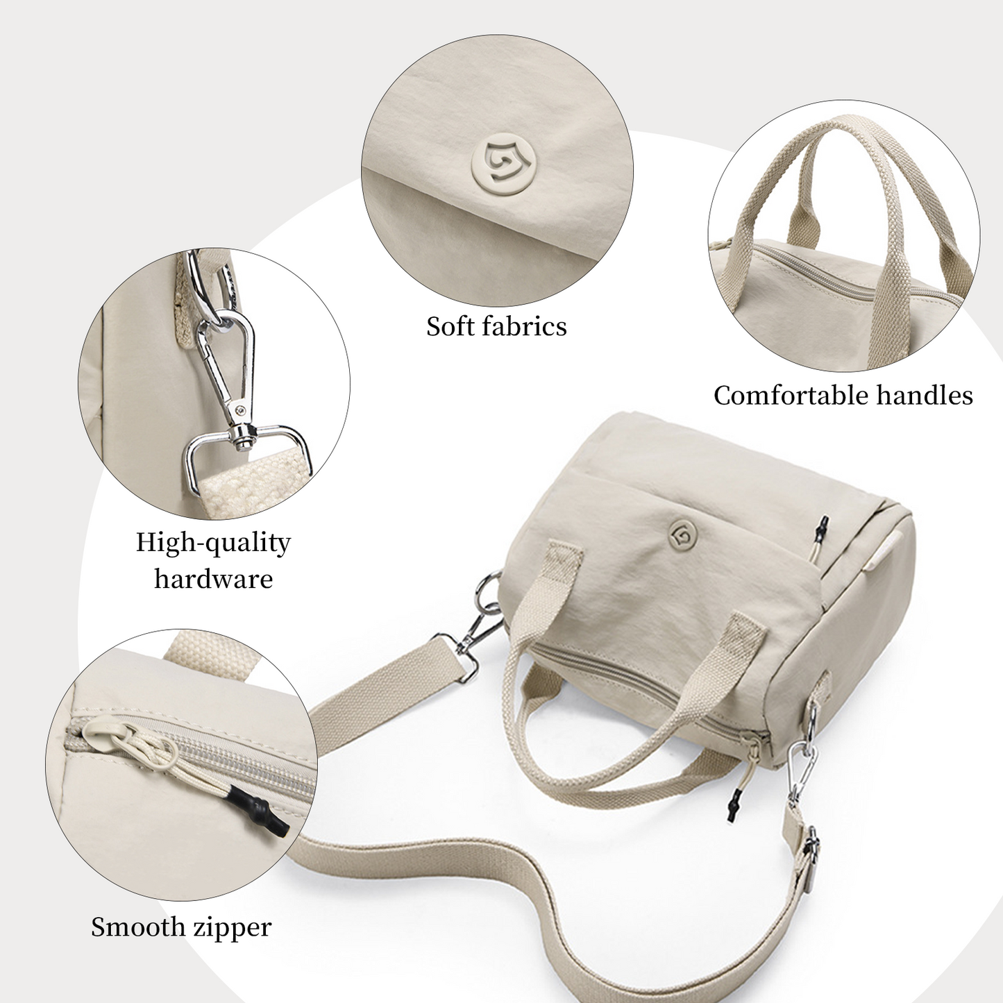 Xpurse Women's Elegant Casual Crossbody Bag
