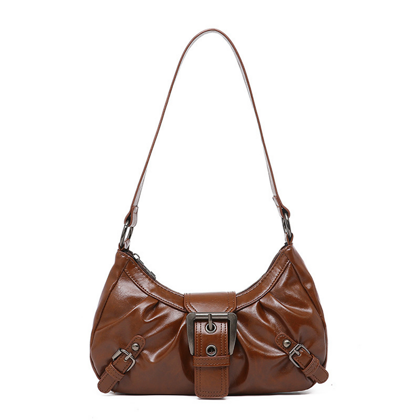 Xpurse Vintage Shoulder Bag Riding Style Underarm Bag