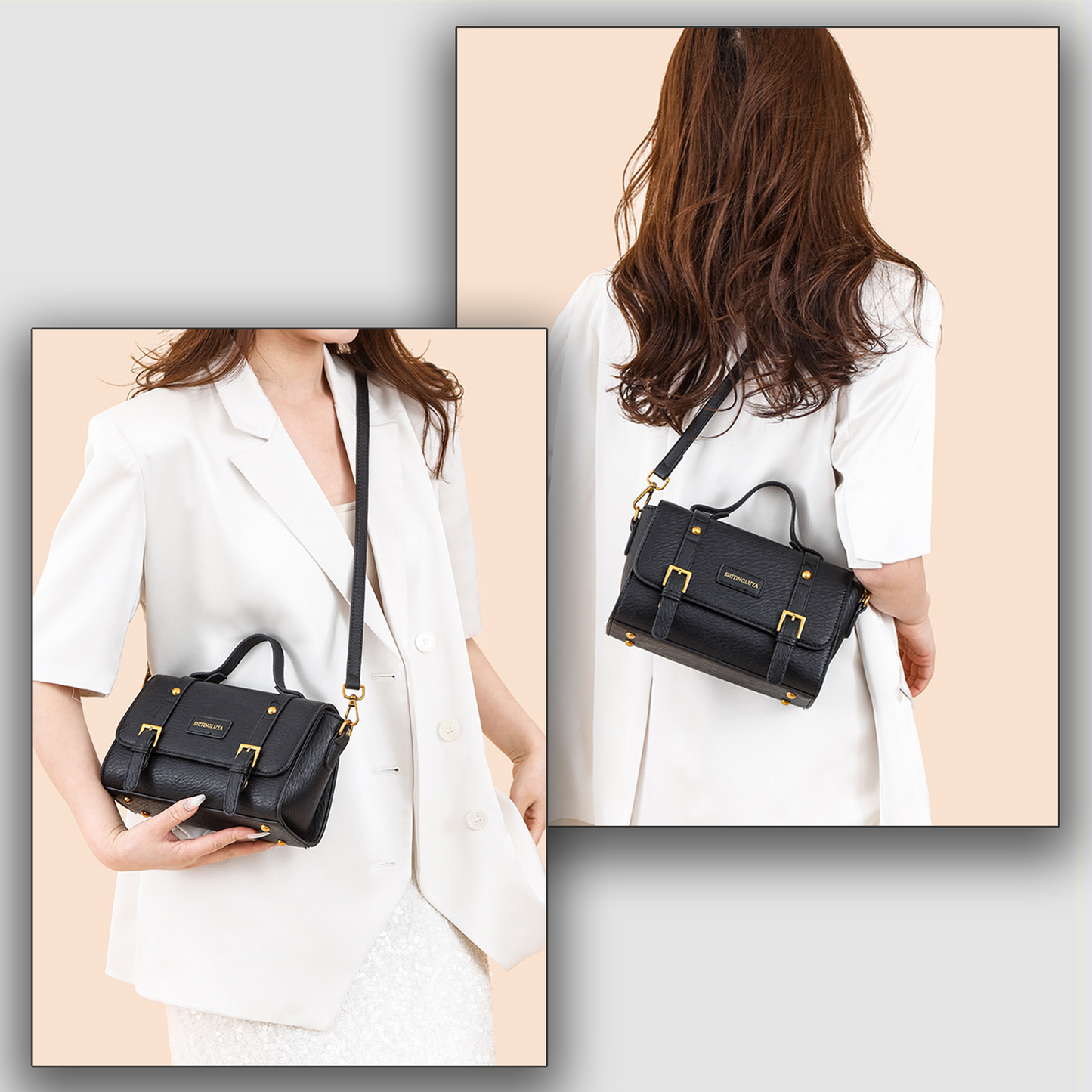 Xpurse  Vintage PU Postman Crossbody Bag