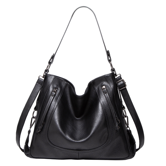 Xpurse Women's Shoulder Bag Stylish large capacity PU tote bag, shopping casual tote bag, crossbody adjustable large bag, zippered