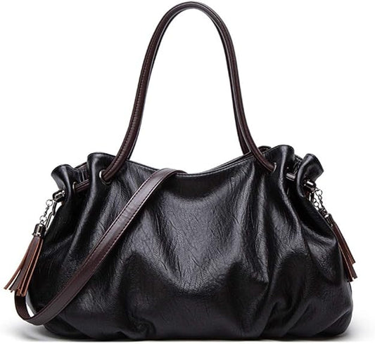 MINTEGRA Handbags for Women Hobo Shoulder Bags with Tassel Large Capacity Top Handle Bucket Bags