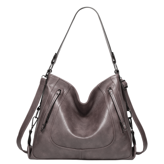 Xpurse Women's Shoulder Bag Stylish large capacity PU tote bag, shopping casual tote bag, crossbody adjustable large bag, zippered