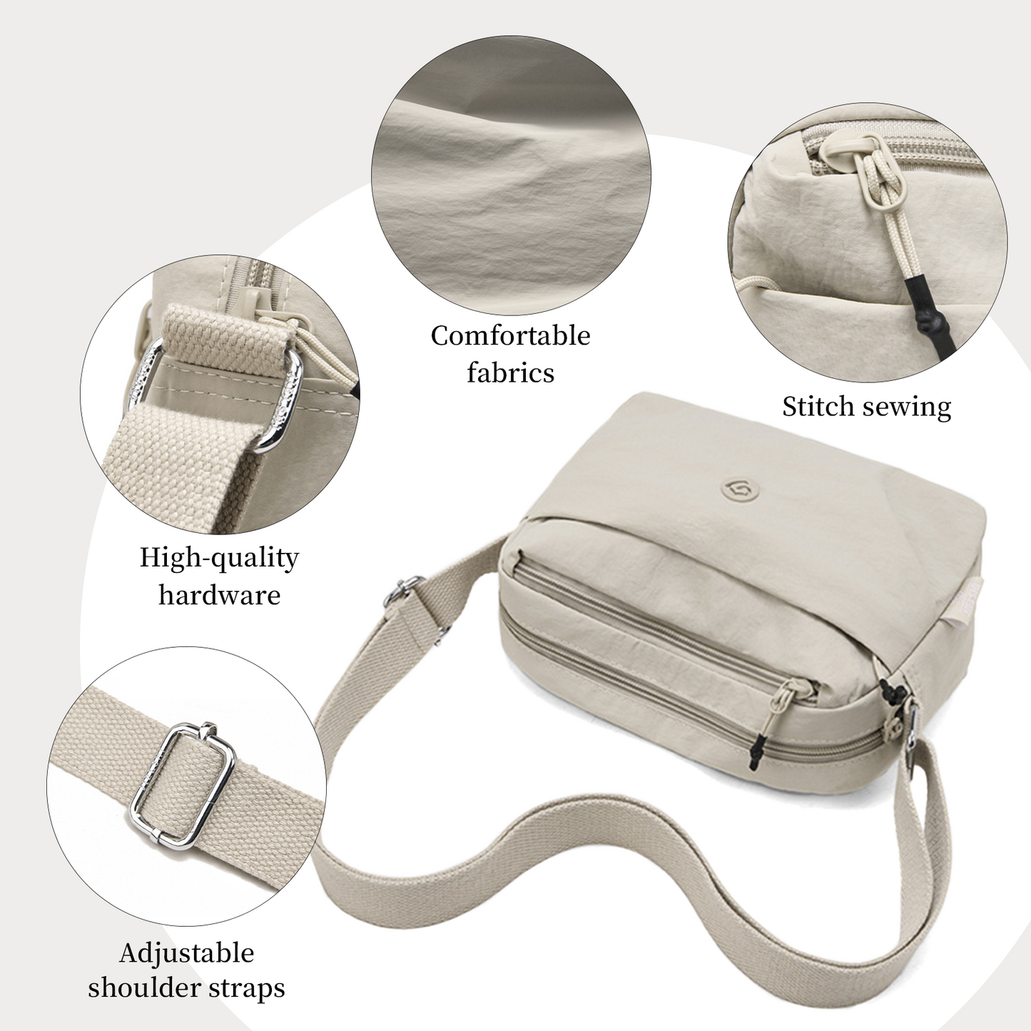 Xpurse Casual Chic One-Shoulder Crossbody Bag