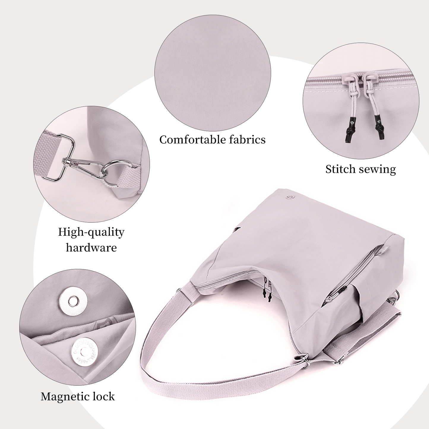 Xpurse Casual Multi-Functional Crossbody Bag
